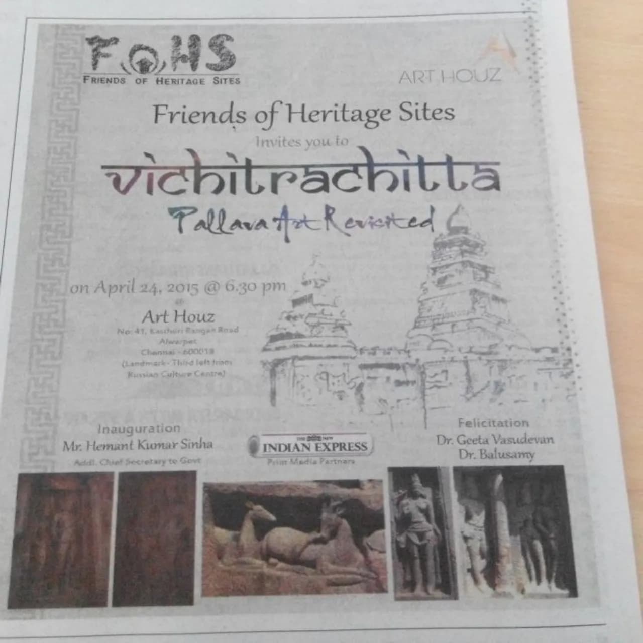 Vichitrachitta-Pallava Art Revisted